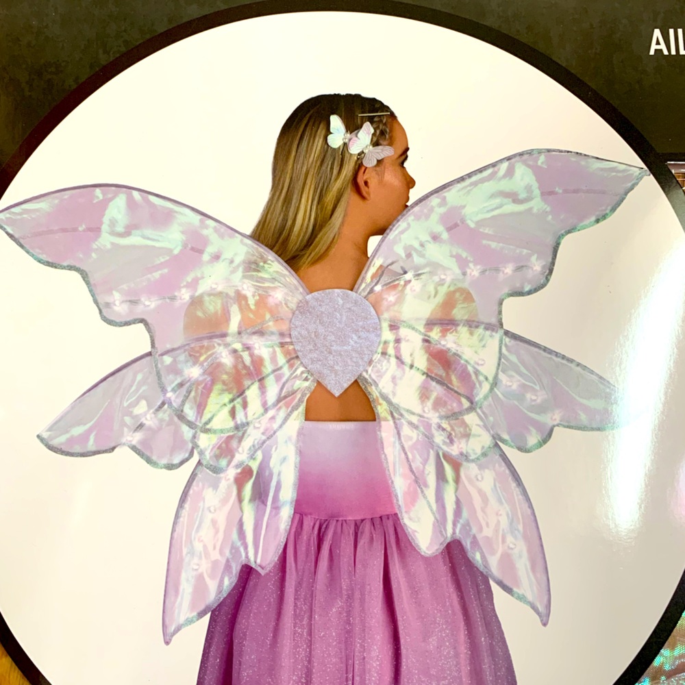 New Mythical Glitter Wings - Fairy - Butterfly - Light Up - Costume Accessories